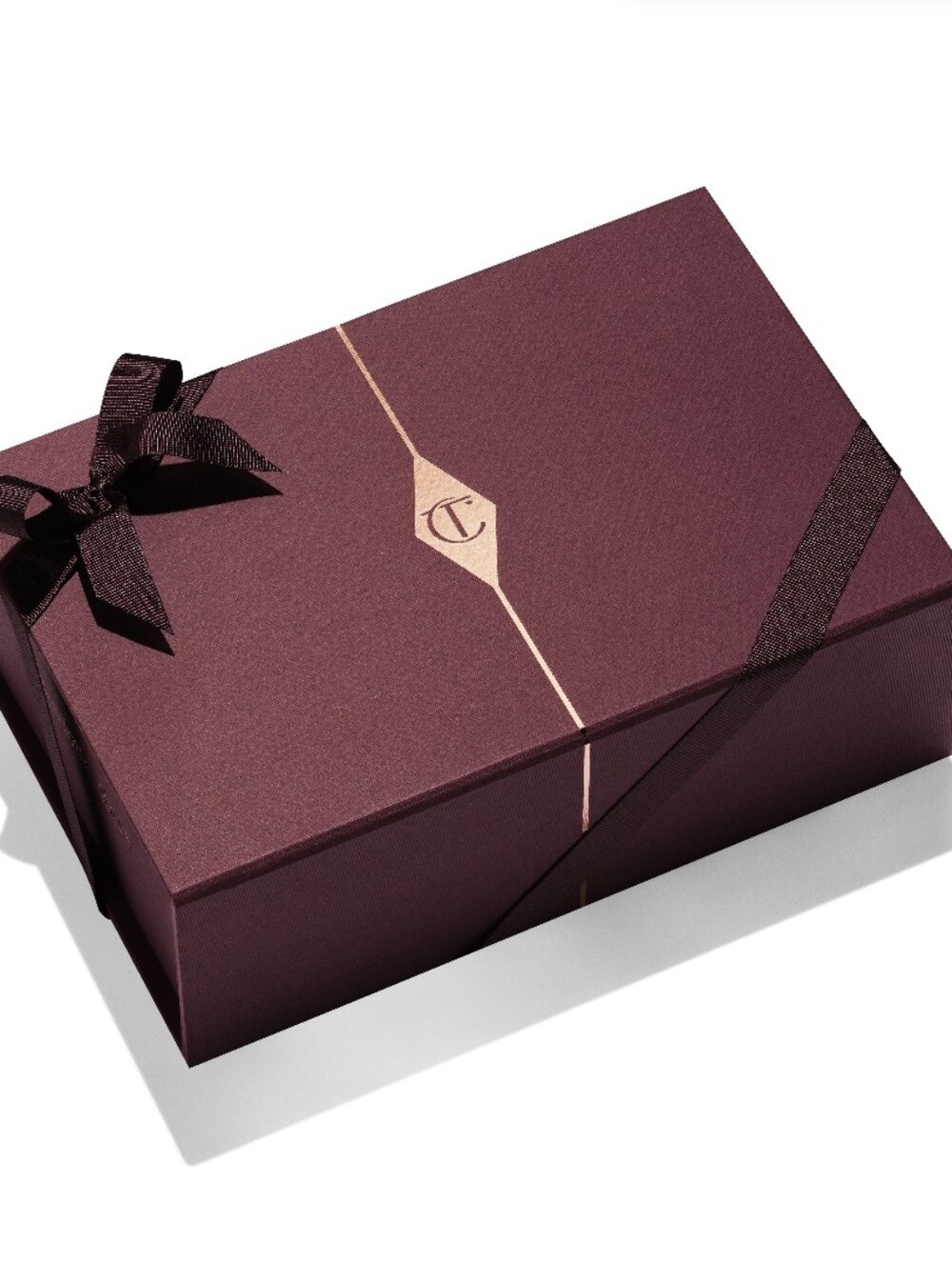 Charlotte Tilbury Luxe Purple Gift Box with Signature Logo, Large, 9x6x3, New